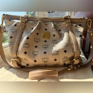 Authentic MCM shoulder bag with crossbody strap